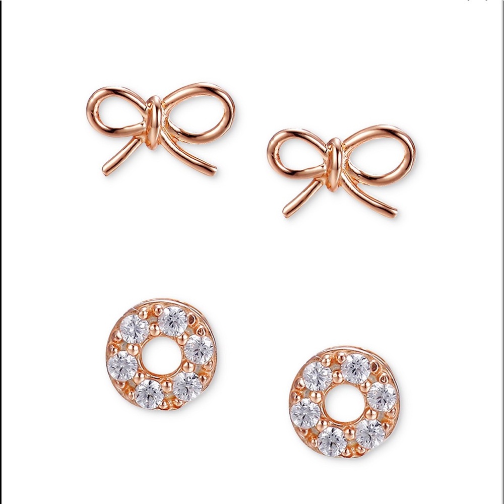 NWT❣️”Unwritten” 3-Pc Set Stud Earrings - Picture 2 of 4